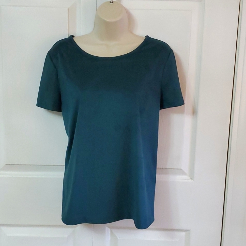 J. CREW Faux suede top